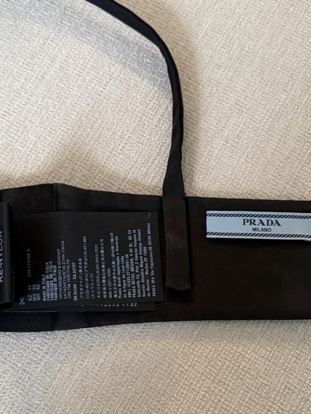 Prada Black Triangle Bralette - Picture 2 of 4